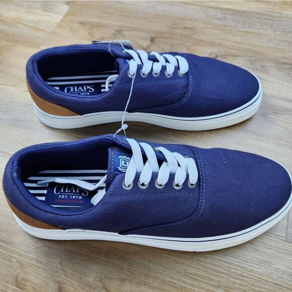🔹️NWT Chaps Blue Chace Canvas Lace-up Sneakers Men's 10 - Picture 7 of 13